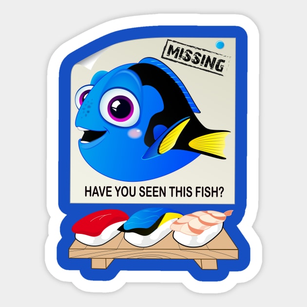 Finding Dory... Sticker by AkanesChibiArt